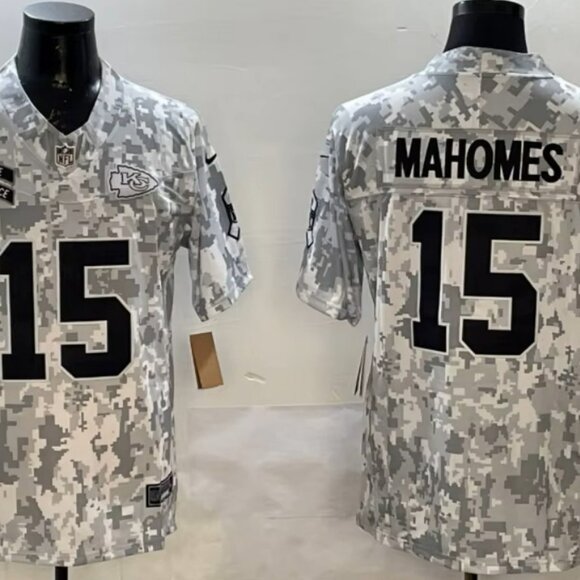 PATRICK MAHOMES 15 - KANSAS CITY CHIEFS YELLOW STITCHED FOOTBALL JERSEY - Picture 5 of 16